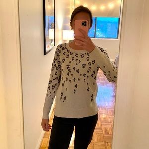 GAP cheetah print sweater